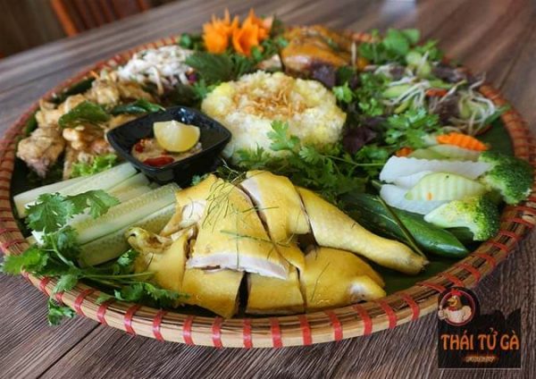 mẹt gà nguyên con 7 món