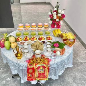 Mâm cúng lễ nhập trạch về nhà mới đủ lễ vật, bày trí trang trọng